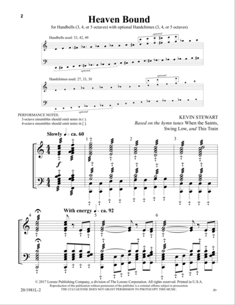 Heaven Bound 5-Octaves scores gallery preview page 2