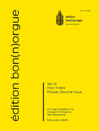 Book cover for Prelude, Choral et Fugue vol. 59