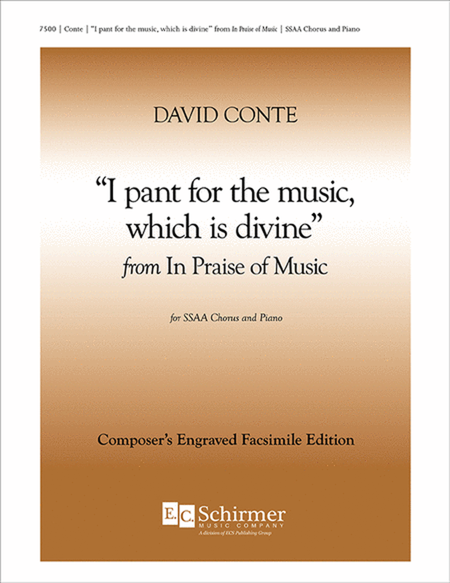 In Praise of Music: I pant for the music, which is divine image number null