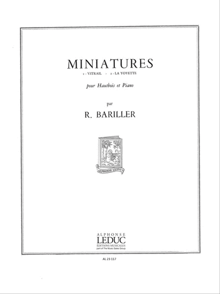Miniatures (oboe & Piano) Piano Accompaniment scores gallery preview page 1