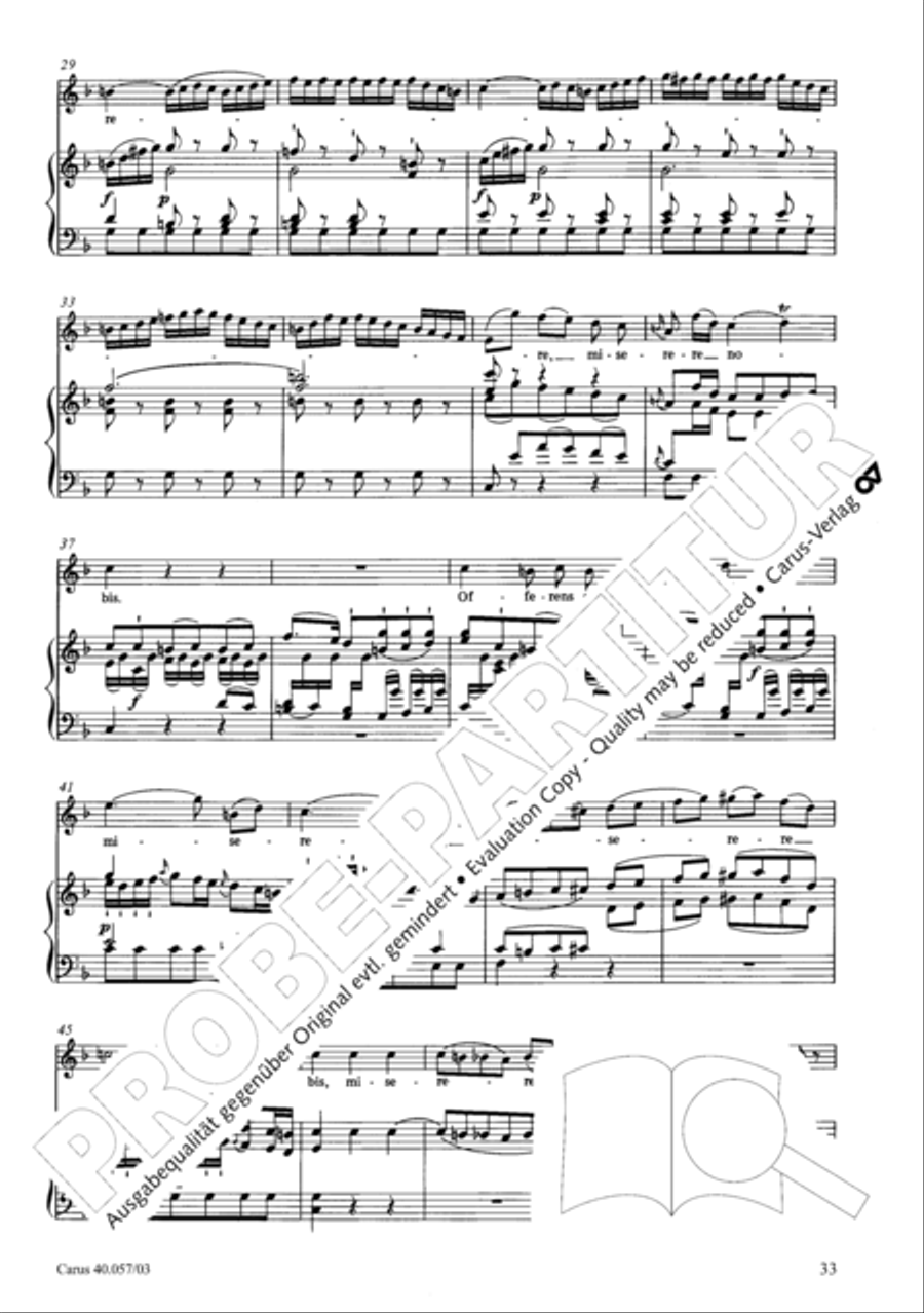 Litaniae de venerabili altaris Sacramento in Es 4-Part scores gallery preview page 34