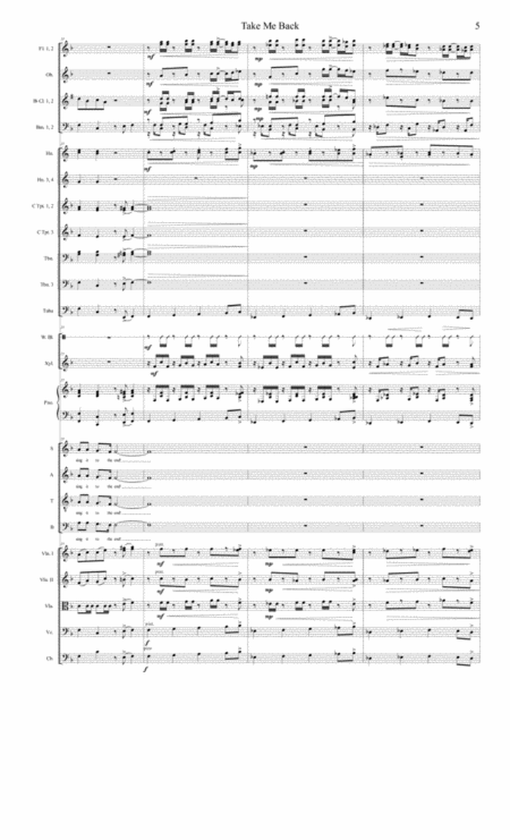 Take Me Back (A New American Folk Song) - Full Orchestra and Chorus image number null