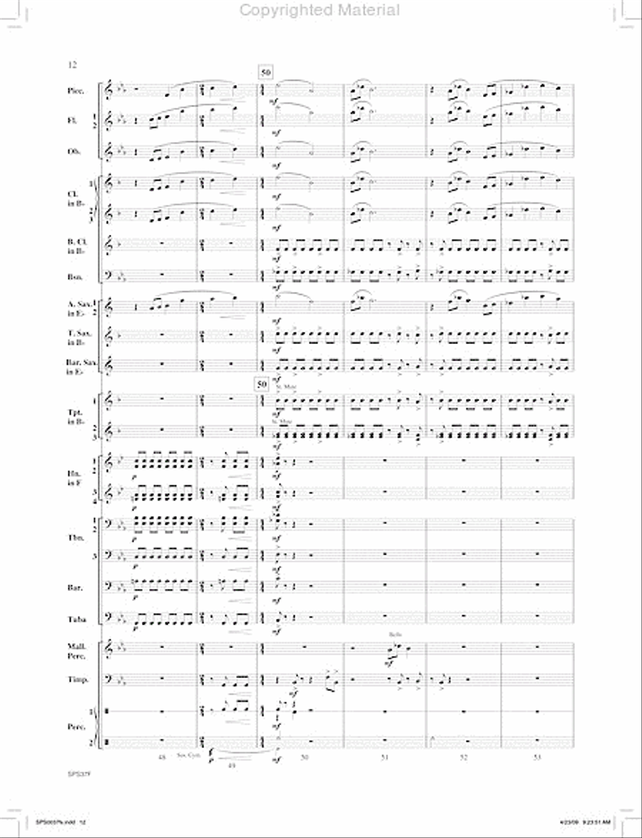 Ricochet Concert Band scores gallery preview page 13