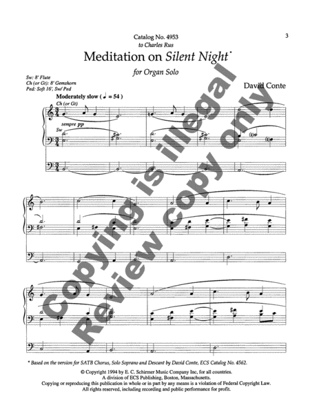 Meditation on Silent Night