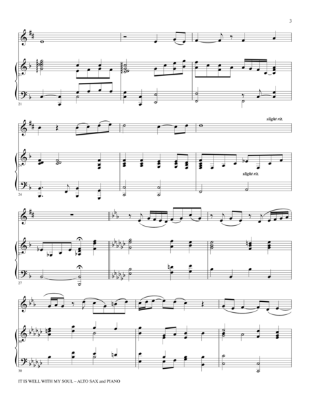 Gary Lanier: 3 BEAUTIFUL HYMNS, Set IV (Duets for Alto Sax & Piano) image number null