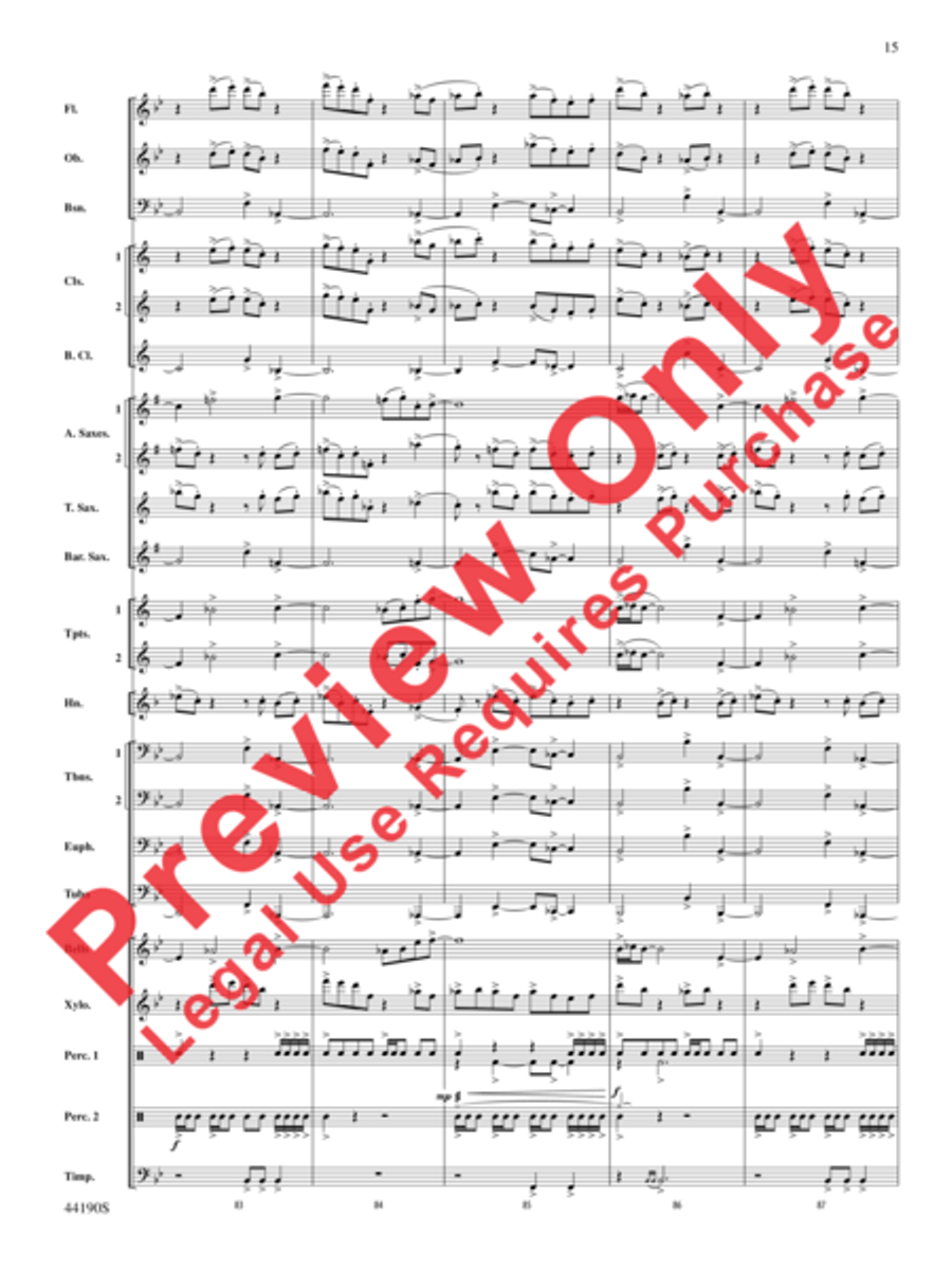 Dynamo Concert Band scores gallery preview page 16