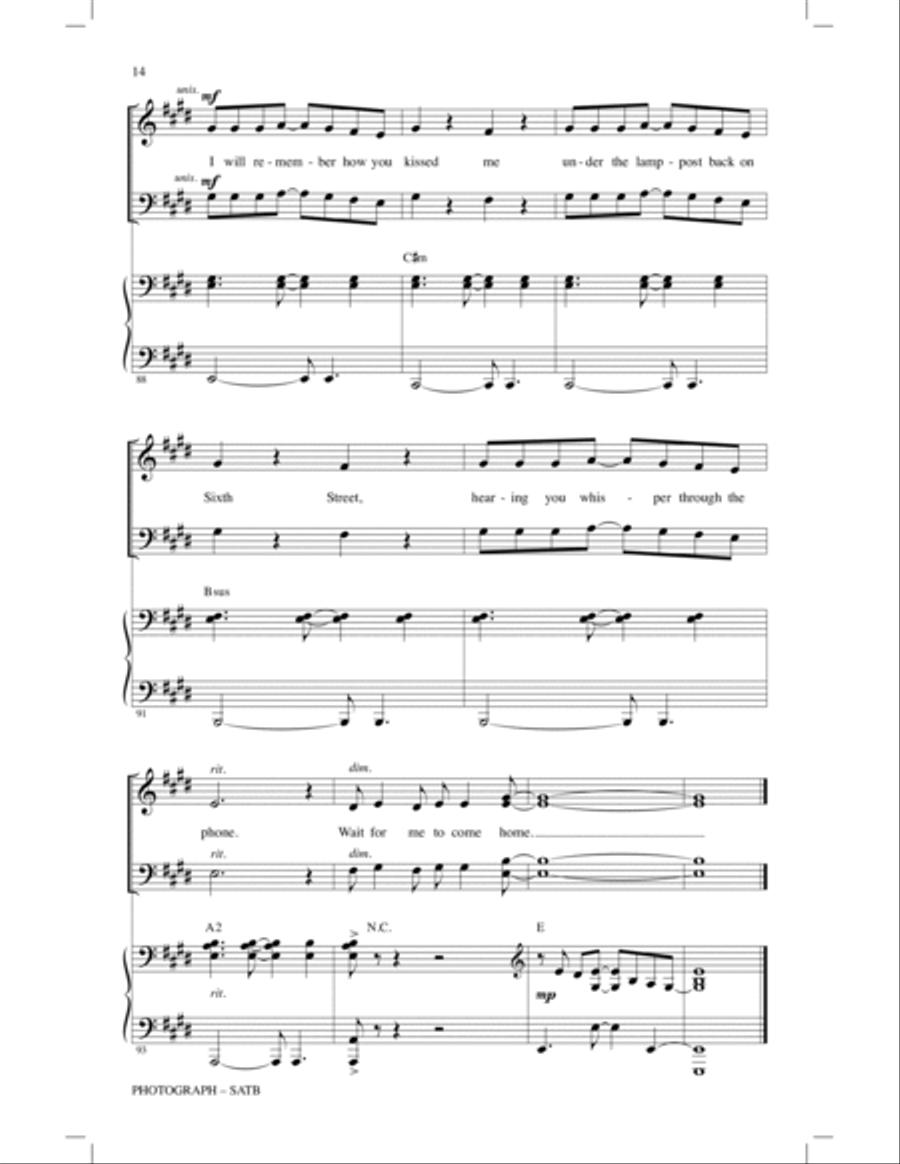 Photograph 4-Part scores gallery preview page 13