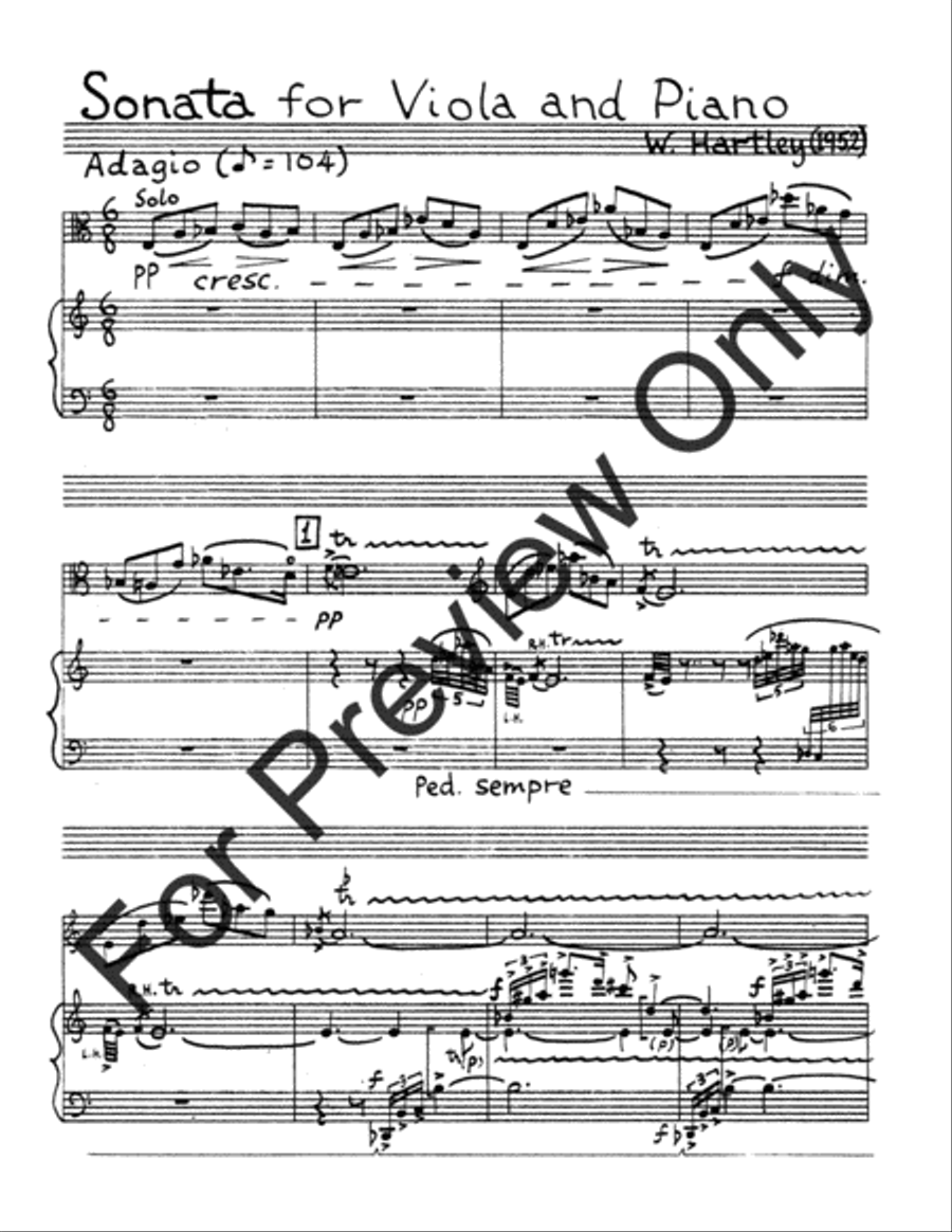 Sonata For Viola and Piano Piano Accompaniment scores gallery preview page 4