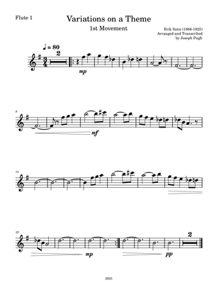 Gymnopedies / Variations On A Theme(Flute Duet)