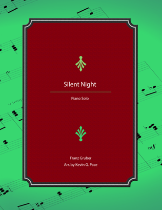 Book cover for Silent Night - advanced piano solo