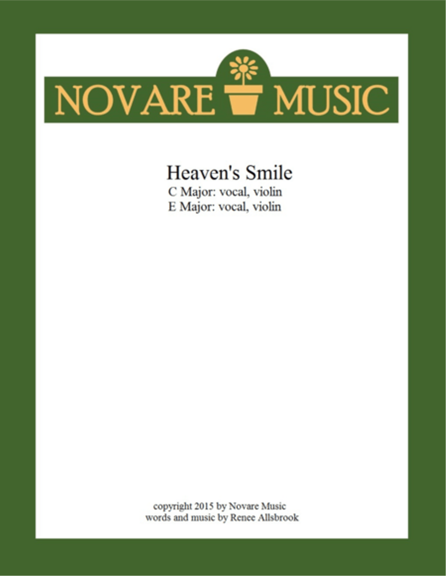 Heaven's Smile Small Ensemble scores gallery preview page 1