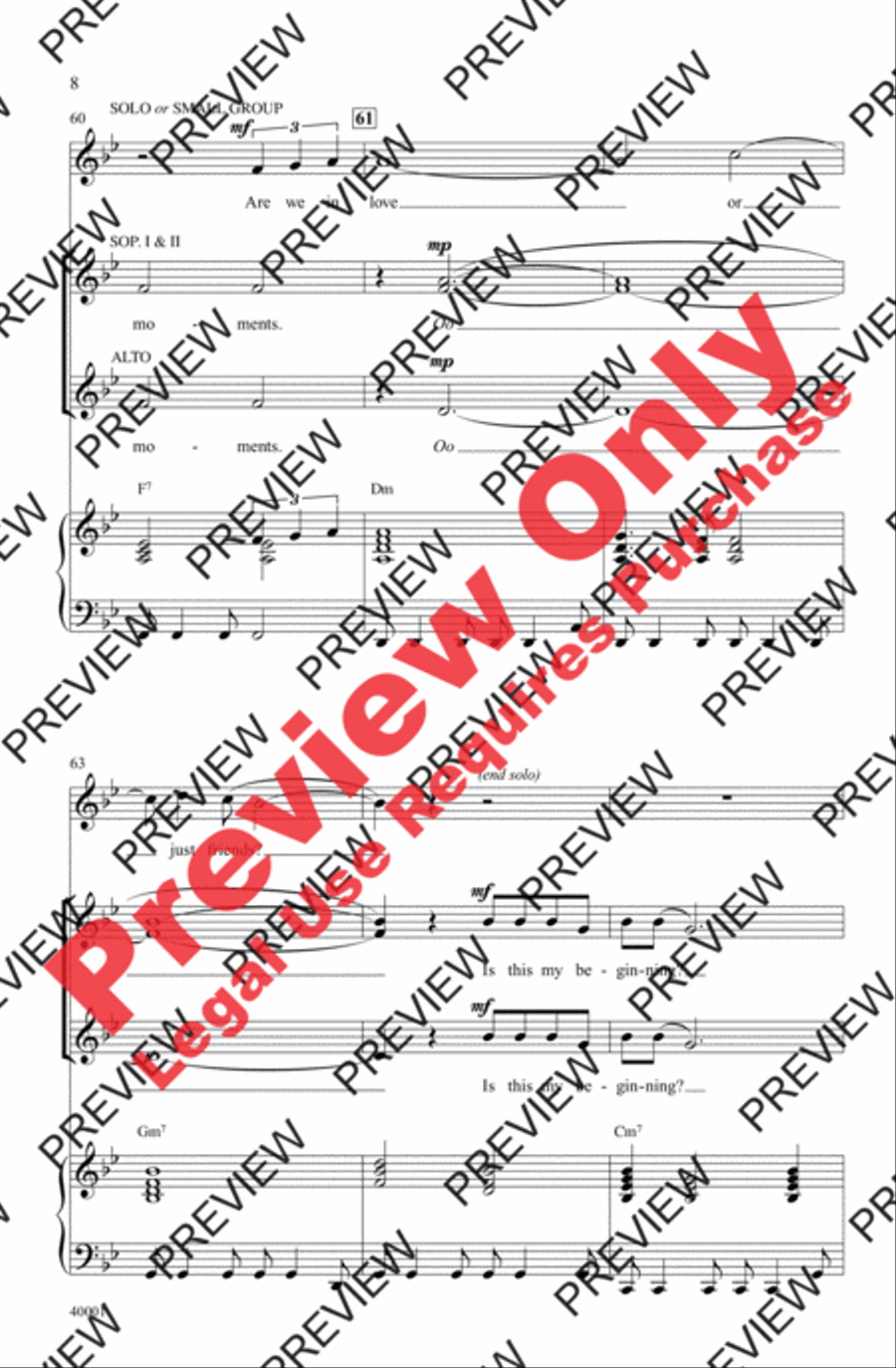 When Will I See You Again Women's Choir scores gallery preview page 8