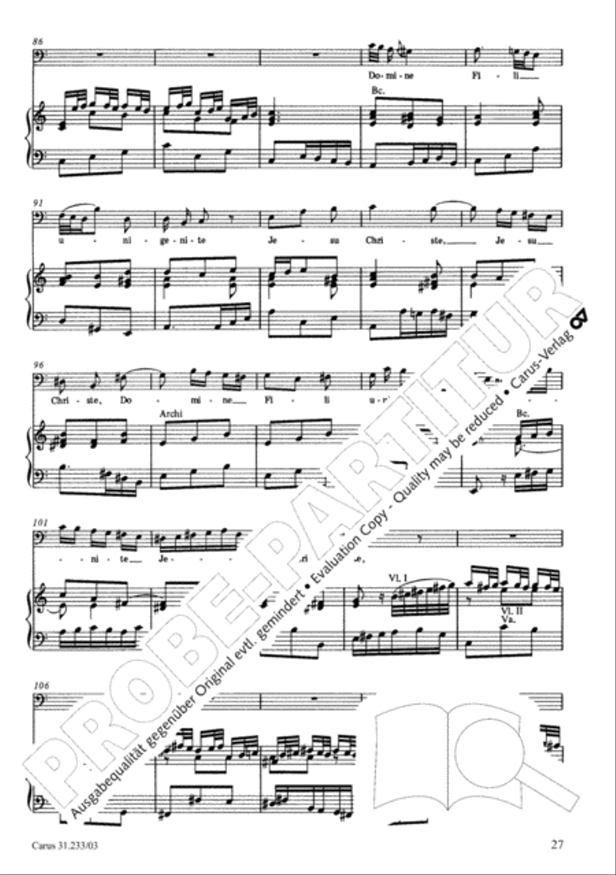 Mass in F major 4-Part scores gallery preview page 31