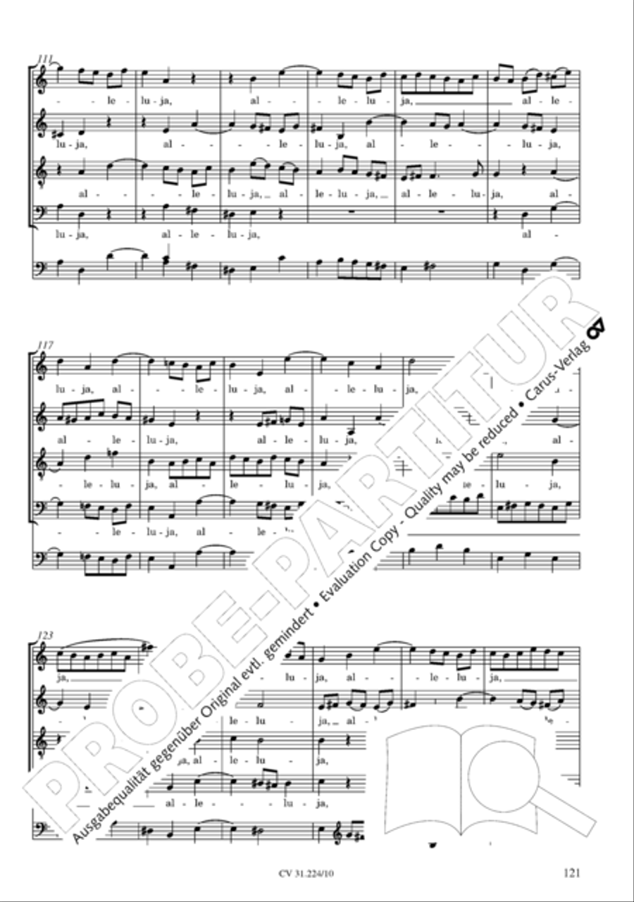 The complete motets (without Bc) Choir scores gallery preview page 128