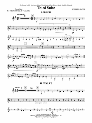 Third Suite (I. March, II. Waltz, III. Rondo): (wp) 3rd B-flat Trombone T.C.