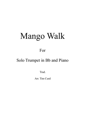 Book cover for Mango Walk for Solo Trumpet in Bb and Piano