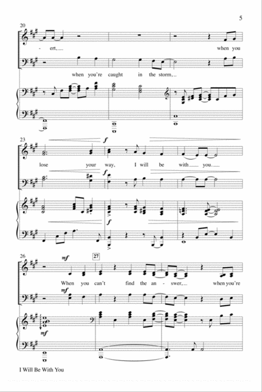 I Will Be With You 4-Part scores gallery preview page 18