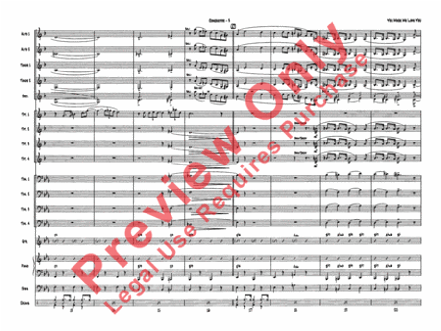 You Made Me Love You (I Didn't Want to Do It) Jazz Ensemble scores gallery preview page 6