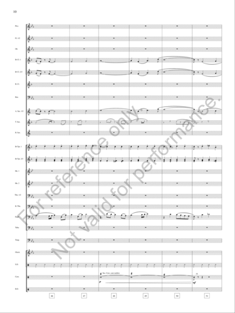 Bound Away Bound Away Concert Band scores gallery preview page 11