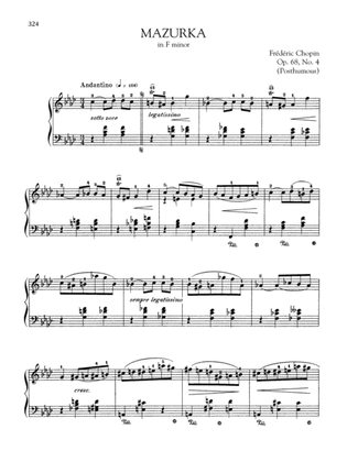 Mazurka in F minor, Op.68, No. 4 (Posthumous)