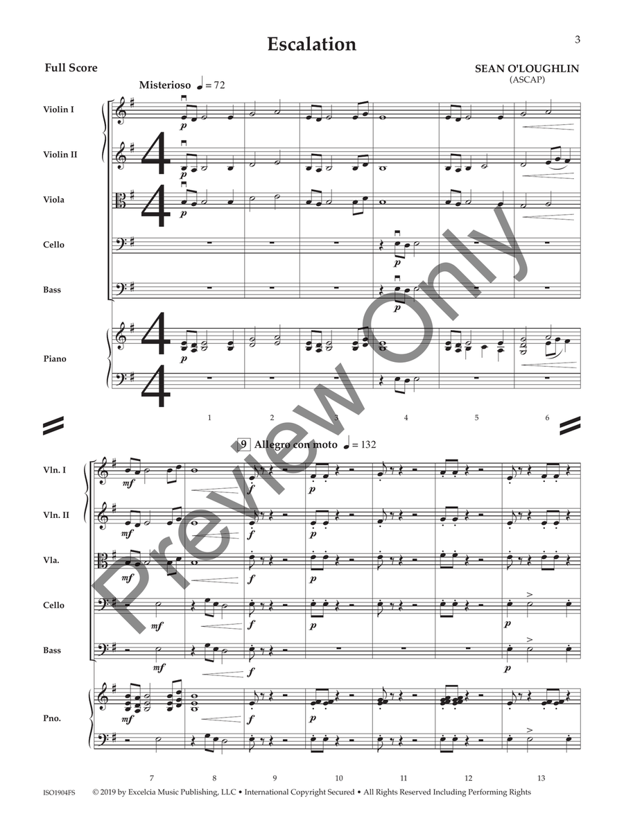 Escalation (Score) String Orchestra scores gallery preview page 2