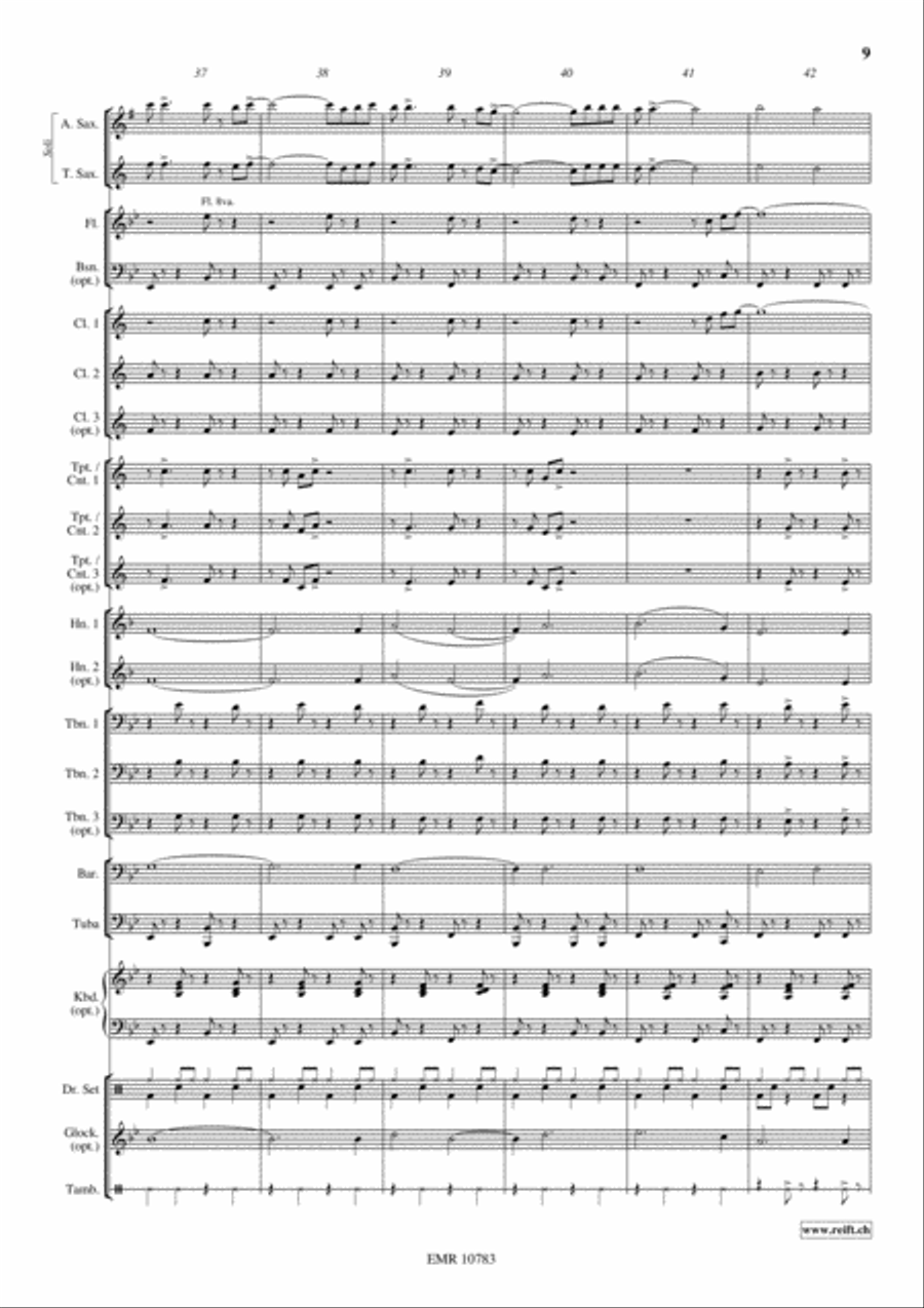 Down By The Riverside Concert Band scores gallery preview page 10