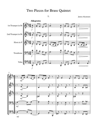 Two Pieces for Brass Quintet