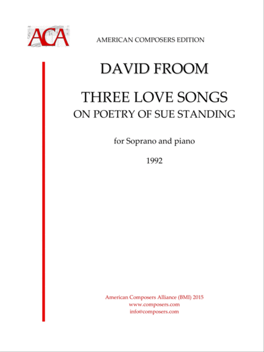 [Froom] Three Love Songs High Voice scores gallery preview page 1