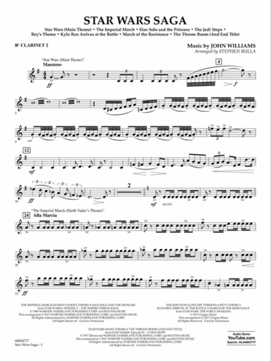 Star Wars Saga Star Wars Saga Concert Band scores gallery preview page 6