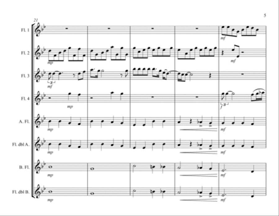 Bohemian Rhapsody Bohemian Rhapsody Woodwind Ensemble scores gallery preview page 6
