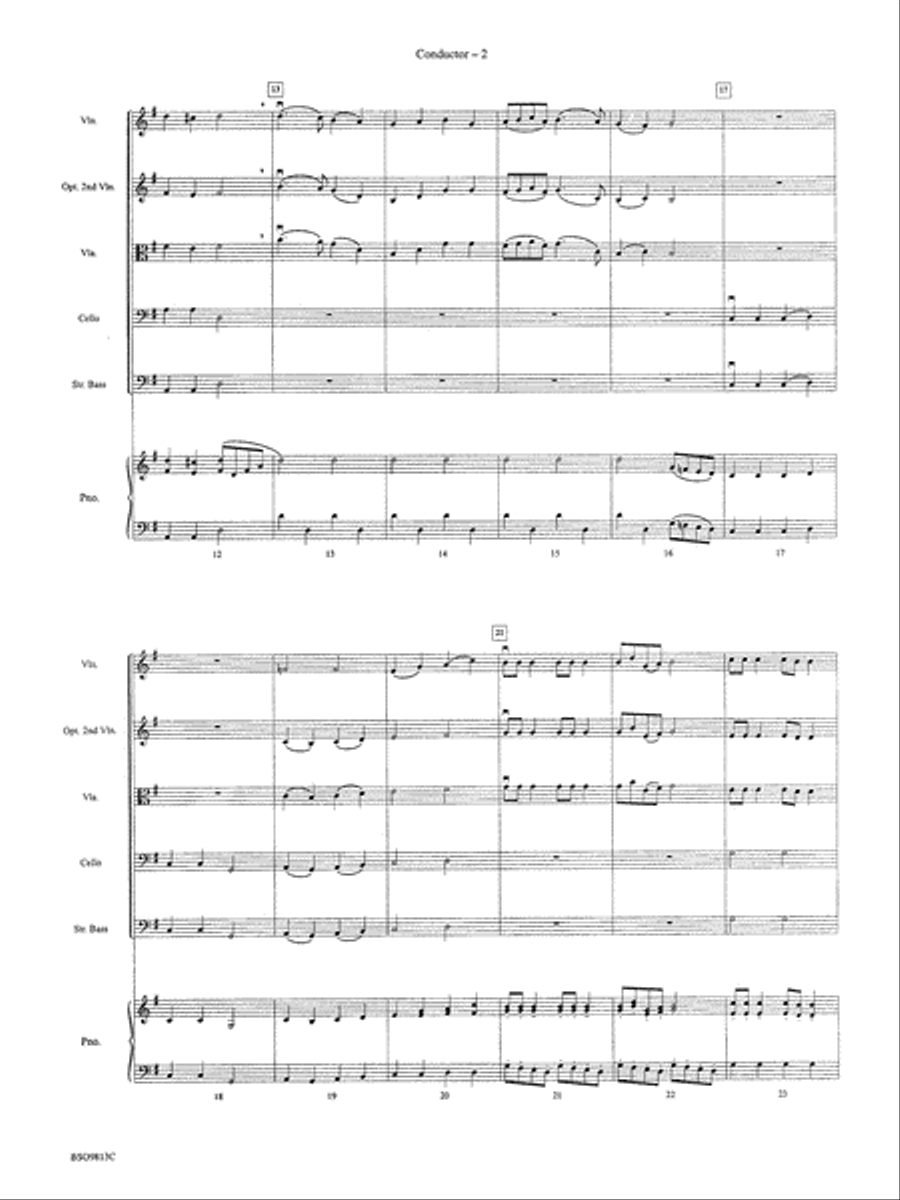 Christmas Bits & Pieces: Score String Orchestra scores gallery preview page 3