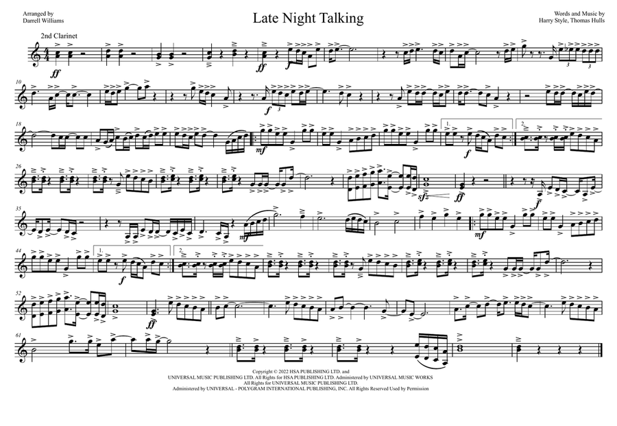 Late Night Talking Marching Band scores gallery preview page 6