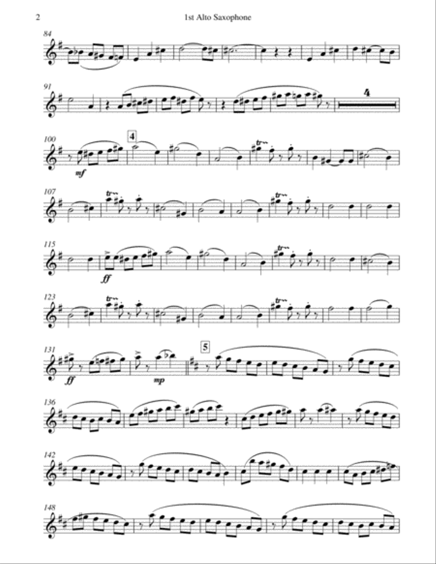 Waltz of the Flowers - P.I.Tchaikovsky (For Saxophone Quintet) Saxophone Quintet scores gallery preview page 5