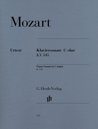 Book cover for Piano Sonata in C Major K545 (Facile)