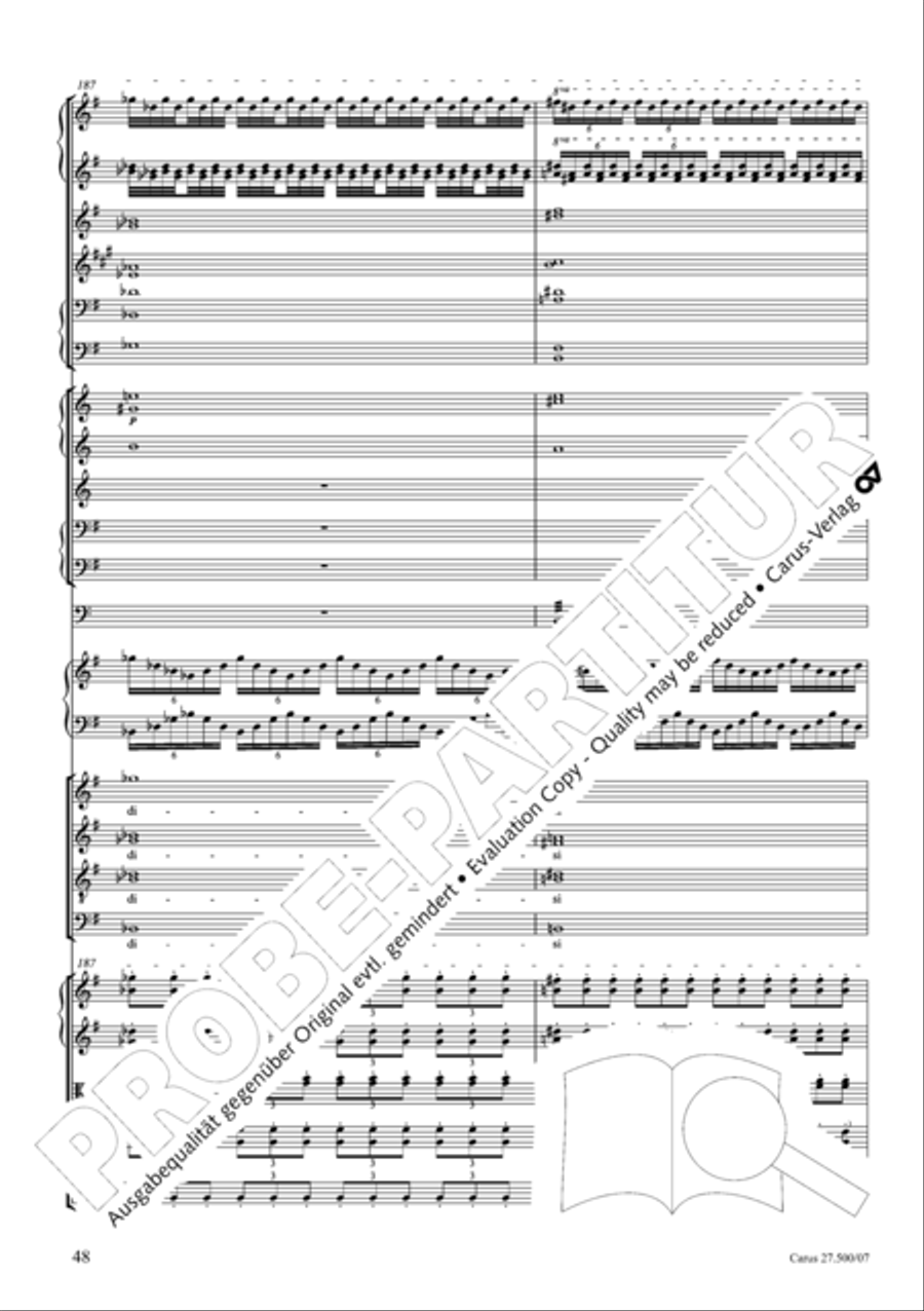 Quattro pezzi sacri Orchestra scores gallery preview page 49