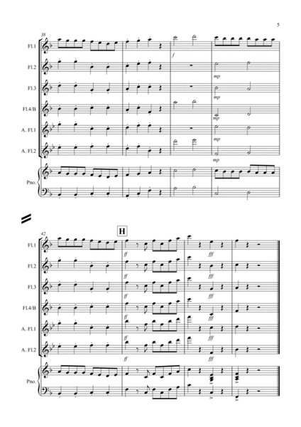 Eine Kleine Nachtmusik (1st movement) for Flute Quartet image number null