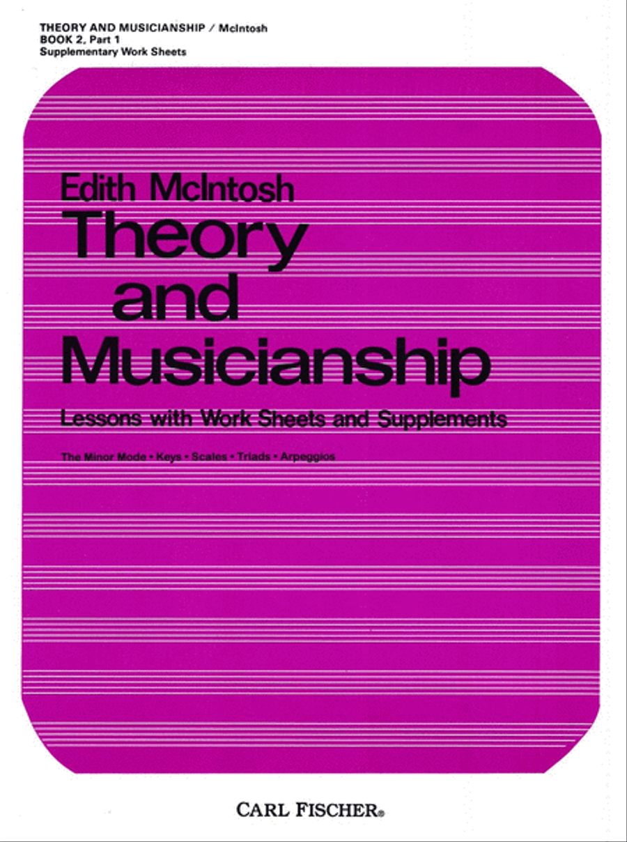 Theory and Musicianship, Book 2, Part 1: Piano Method scores gallery preview page 1