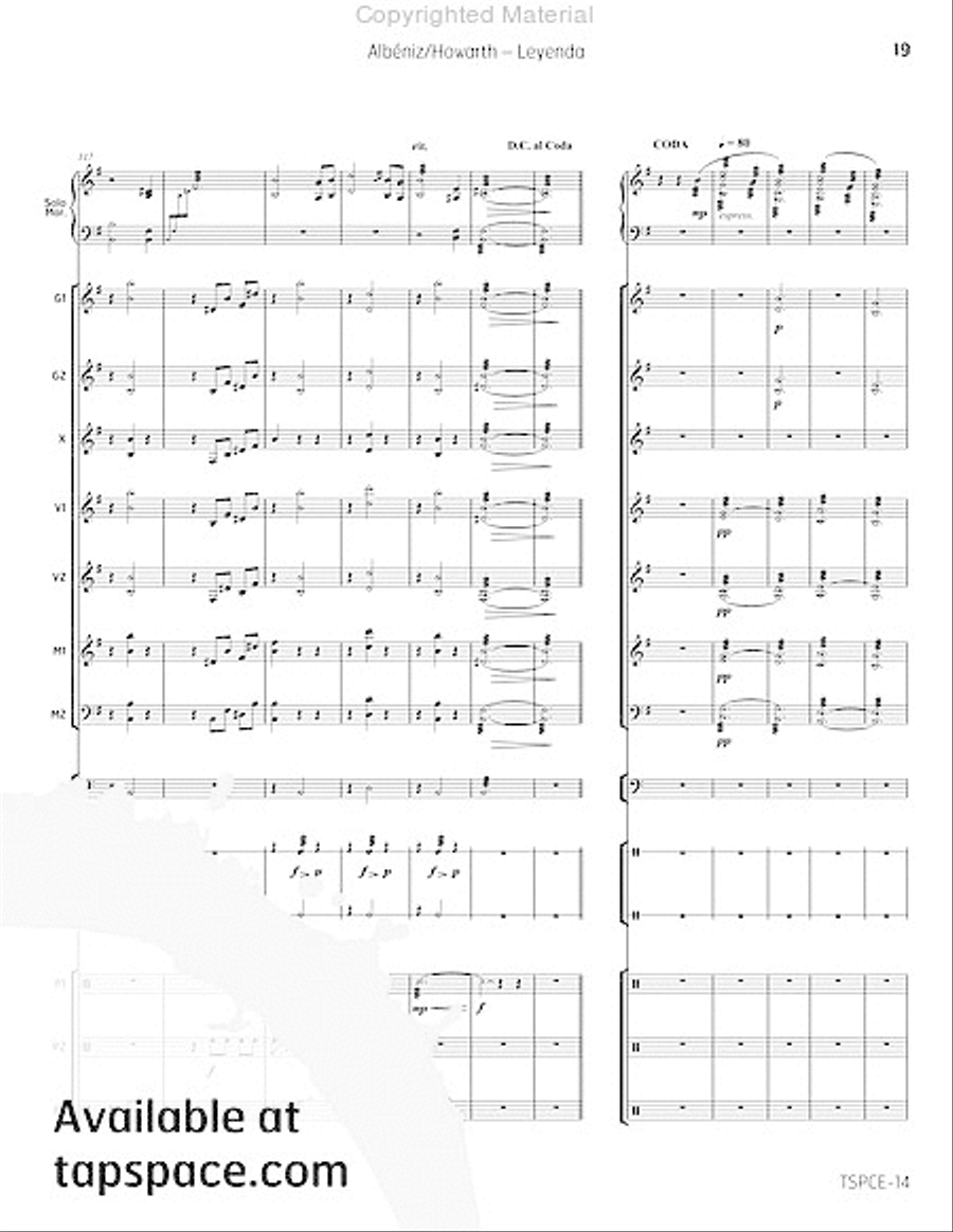 Leyenda Percussion Ensemble scores gallery preview page 22