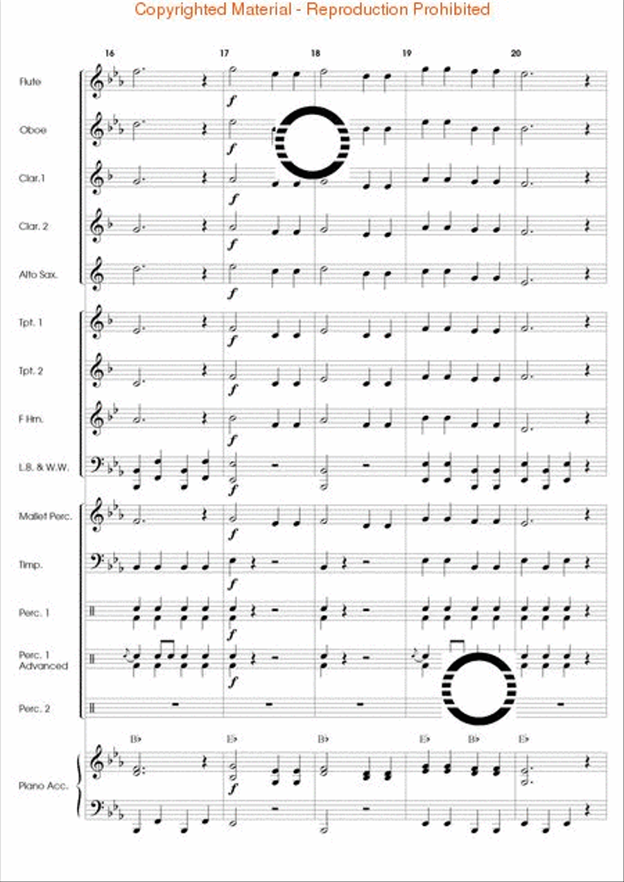 Popcorn Prelude Concert Band scores gallery preview page 5