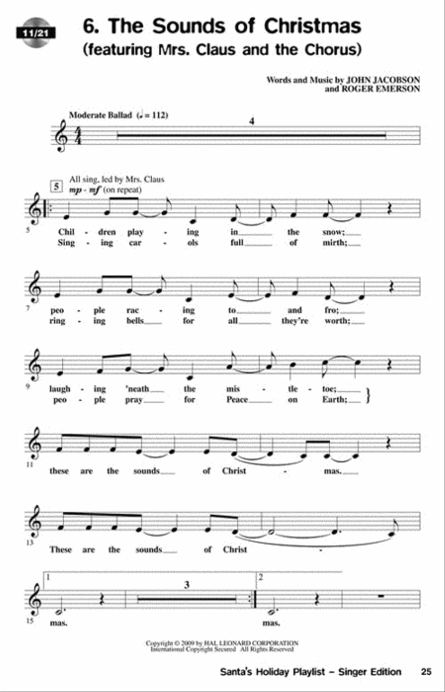 Santa's Holiday Playlist Santa's Holiday Playlist Choir scores gallery preview page 6