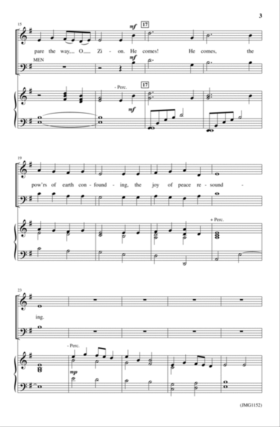 Advent Echo Carol 3-Part scores gallery preview page 2