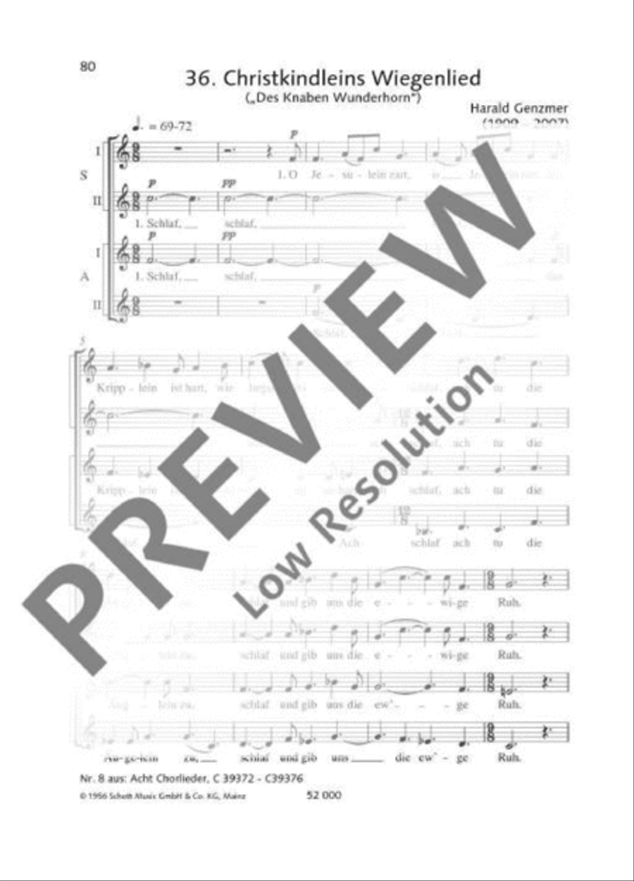 Christkindleins Wiegenlied SSAA scores gallery preview page 2