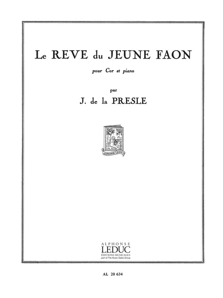 Le Reve Du Jeune Faon (horn & Piano)