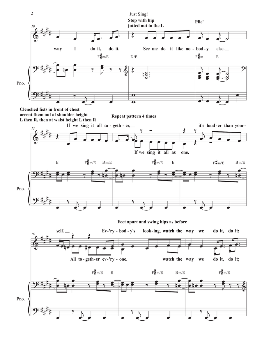 Just Sing Unison Choir scores gallery preview page 2