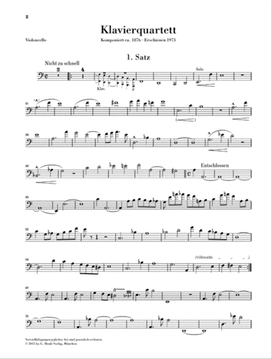 Piano Quartet in A minor Piano Quartet scores gallery preview page 5