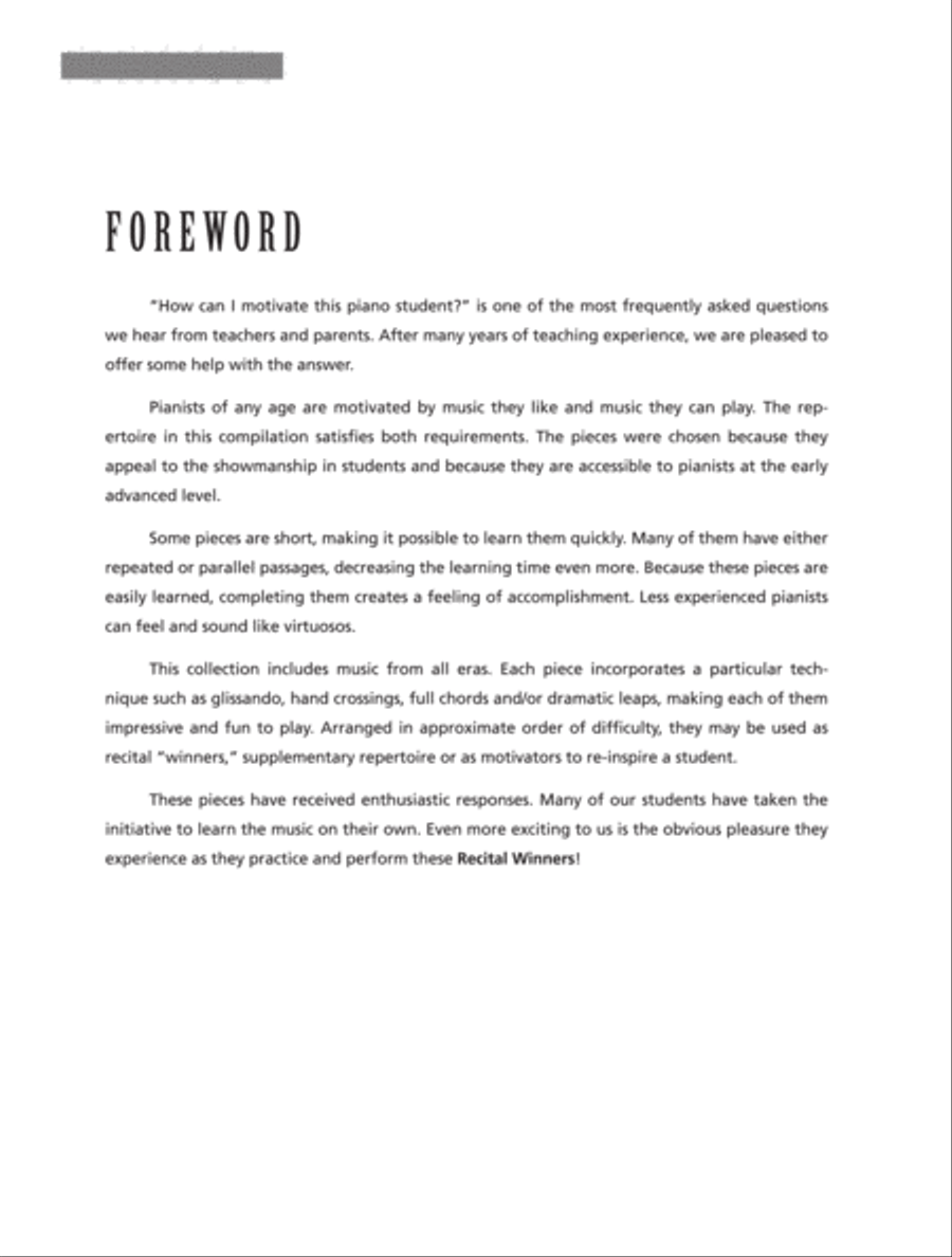 Recital Winners, Book 2 Piano Solo scores gallery preview page 3