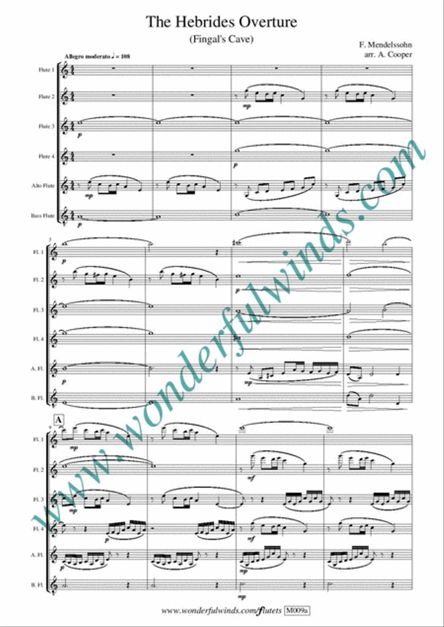 The Hebrides Overture Chamber Music scores gallery preview page 2