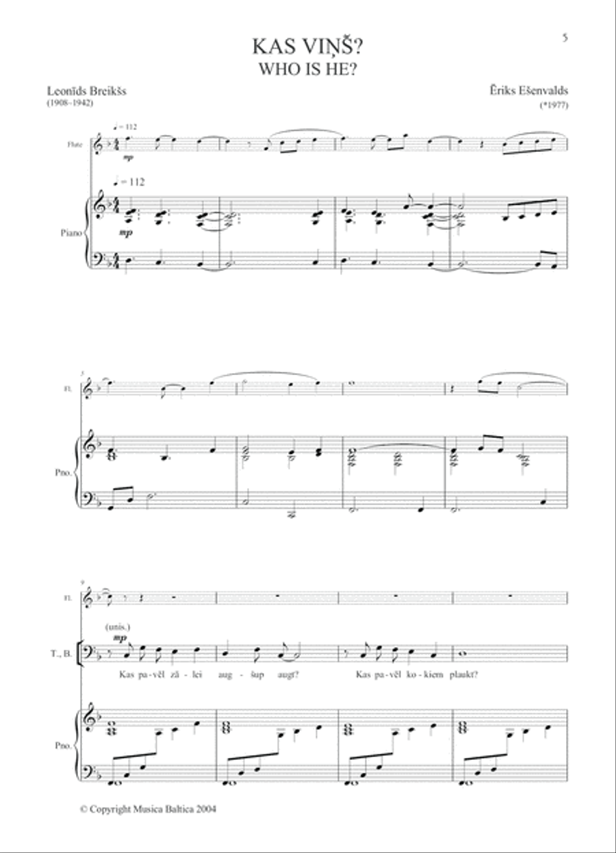 Choral Anthology 1 for Mixed Choir (SATB) 4-Part scores gallery preview page 3