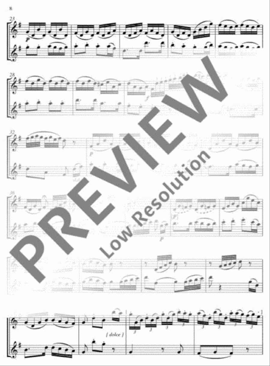 The Magic Flute Flute Duet scores gallery preview page 9