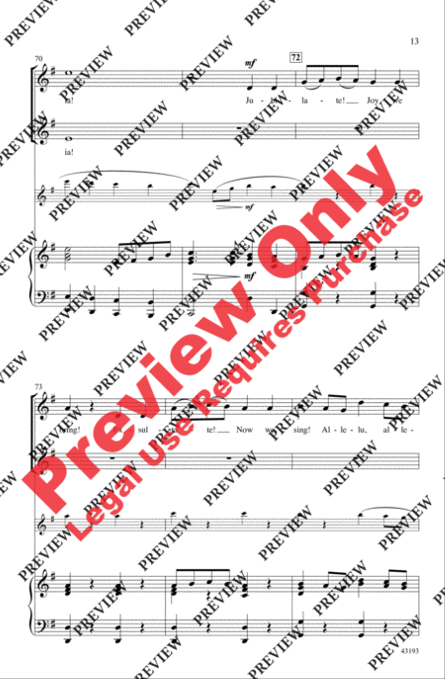 Jubilate! Joy We Bring! 2-Part scores gallery preview page 13